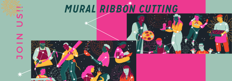 Vision Clark Street Mural Ribbon Cutting