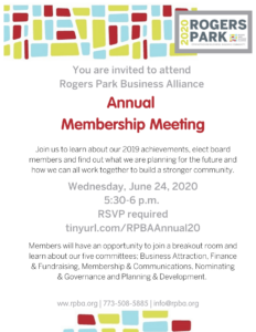 RPBA Annual Membership Meeting, rogers-park-business-alliance