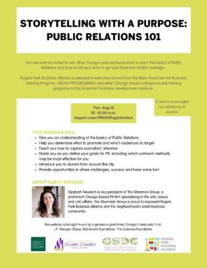 Storytelling With a Purpose: Public Relations 101, rogers-park-business-alliance