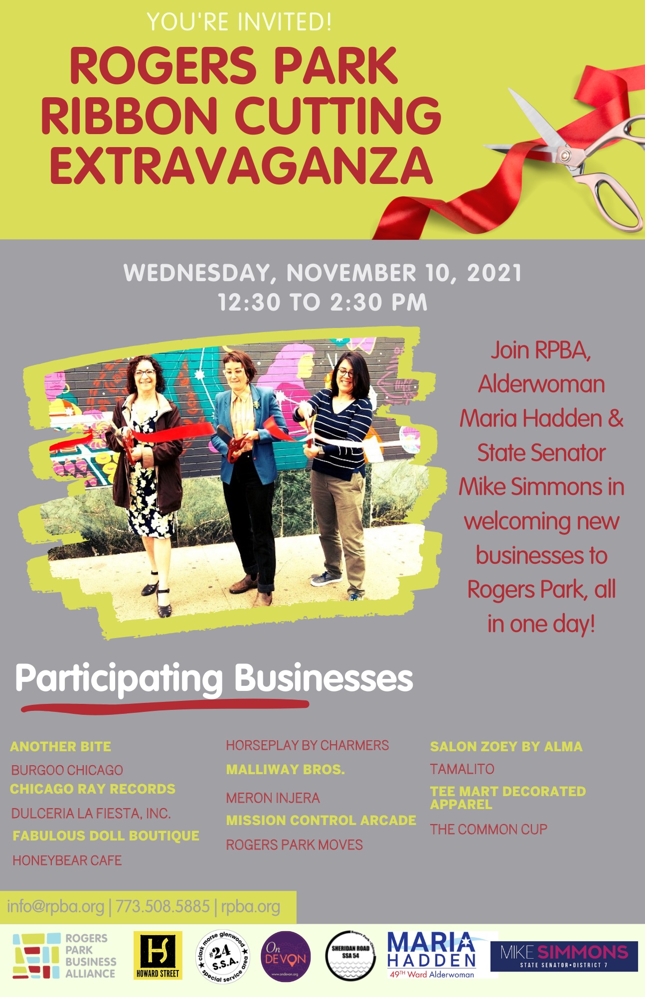 Rogers Park Ribbon Cutting Extravaganza, rogers-park-business-alliance