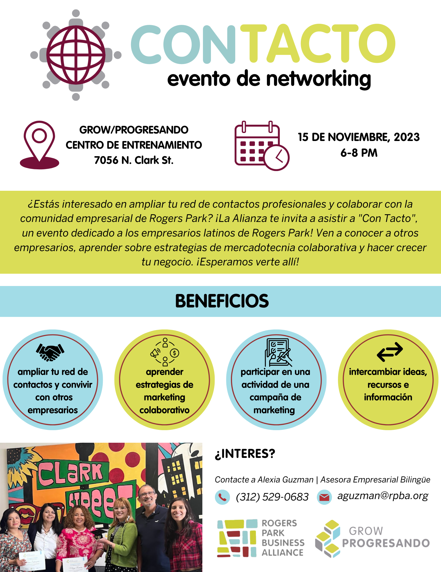 Con Tacto Evento de Networking, rogers-park-business-alliance
