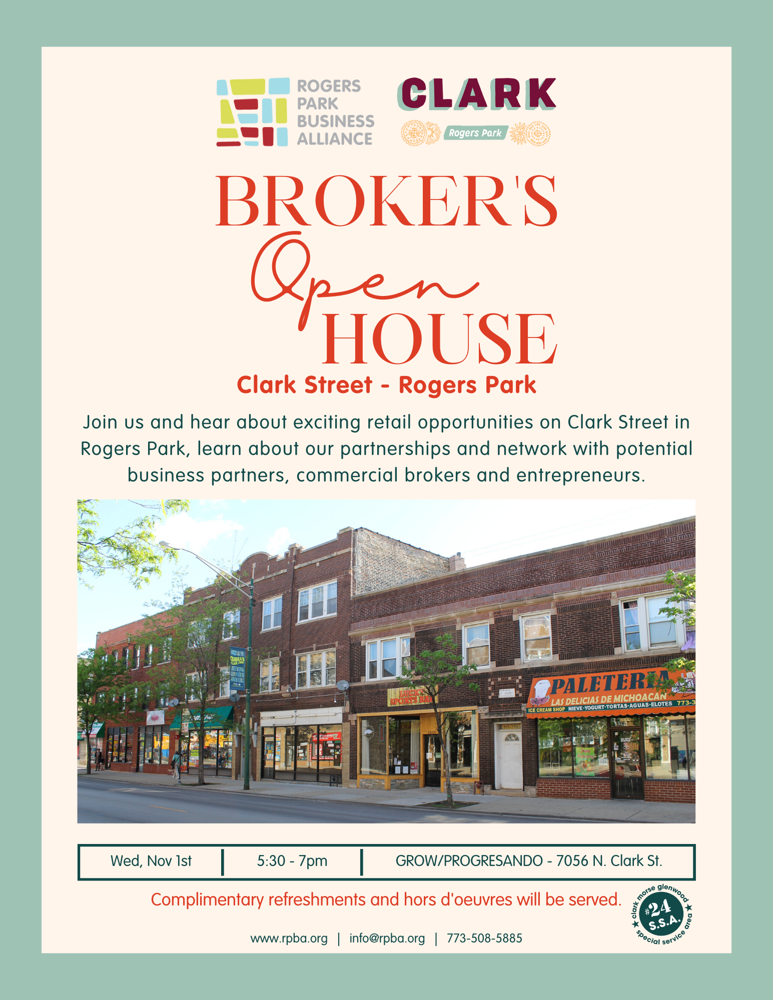 Clark Street Broker&#8217;s Open House, rogers-park-business-alliance