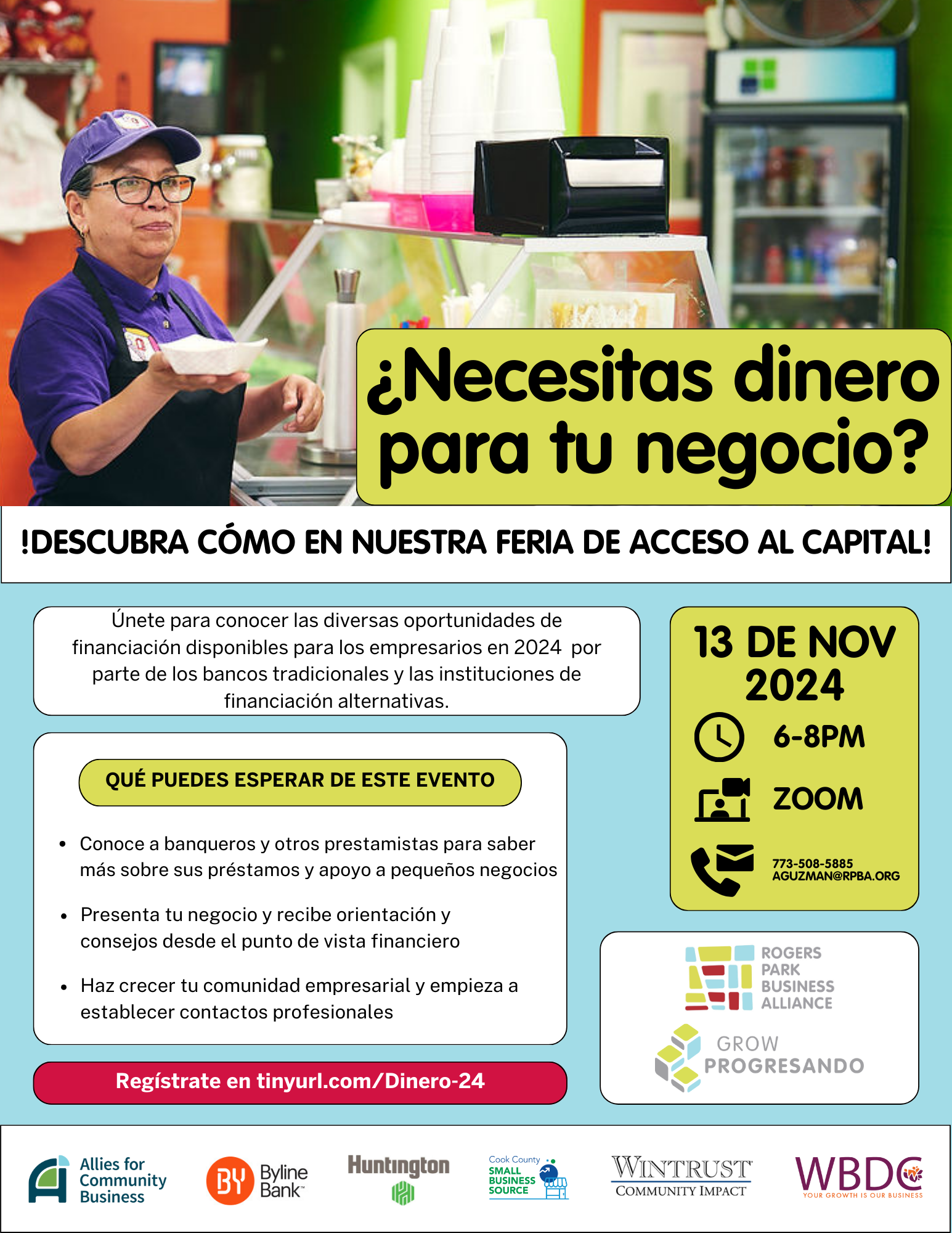 ¿Necesitas dinero para tu negocio?, rogers-park-business-alliance