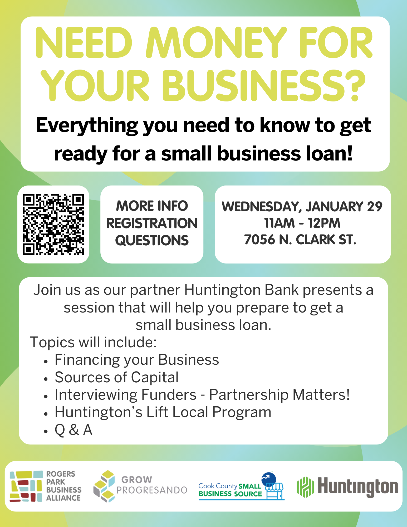 Need Money For Your Business?, rogers-park-business-alliance